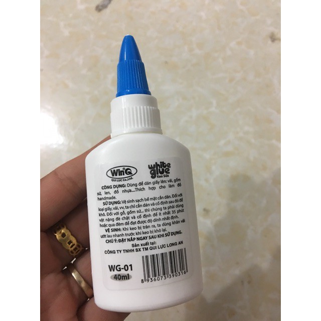Chai Keo Sữa Whitegluue 40Ml