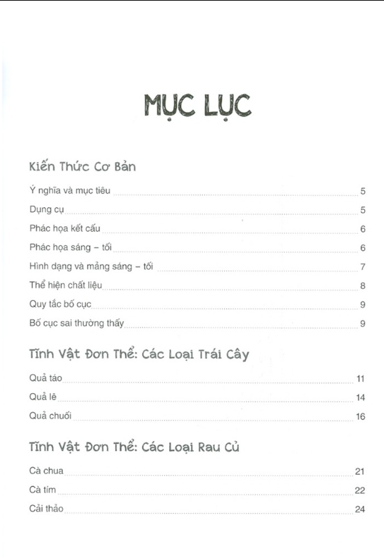 Bí Quyết Hội Họa - Phác Họa Tĩnh Vật