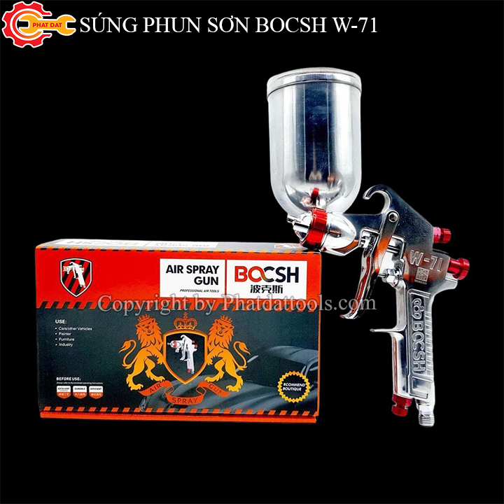 Súng Phun Sơn BOCSH W-71 Cao Cấp