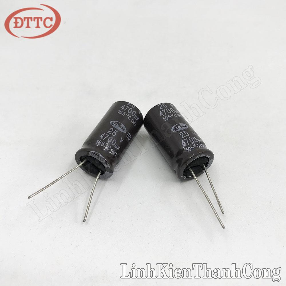 Tụ SAMWHA 4700uF 25V (16x30mm)