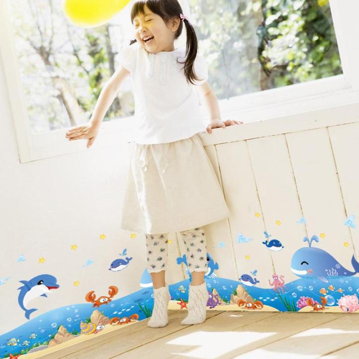 Xl7225 + xl7149 deep ocean combination wall decal mural New Technology printed for quality vivid color durable