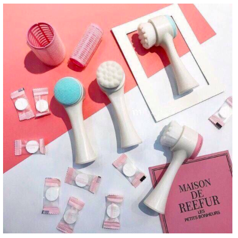 Cọ RỬA MẶT HAI ĐẦU MASSAGE - CỌ RỬA MẶT HÀN QUỐC