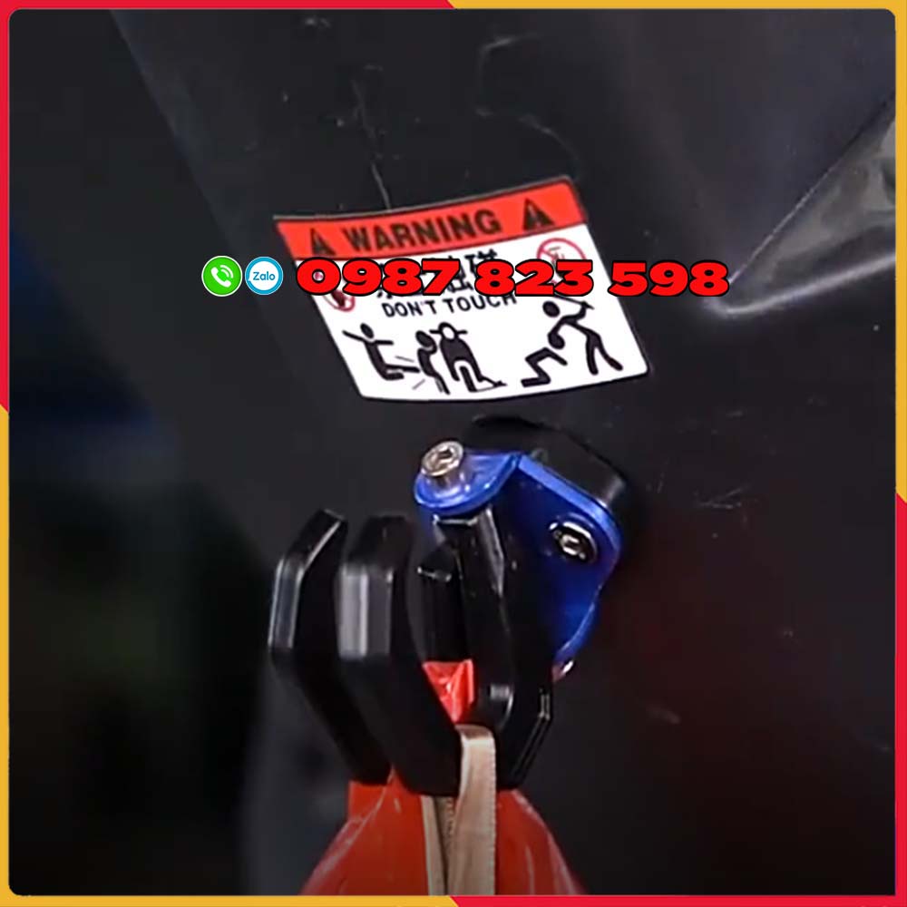 Móc Treo Đồ Xe Máy (2 Móc Nhôm CNC Xoay 180 độ)