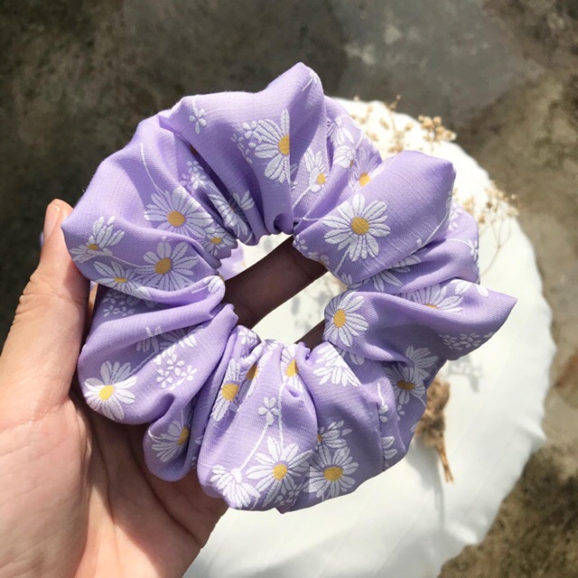 vải đũi hoa cúc chùm