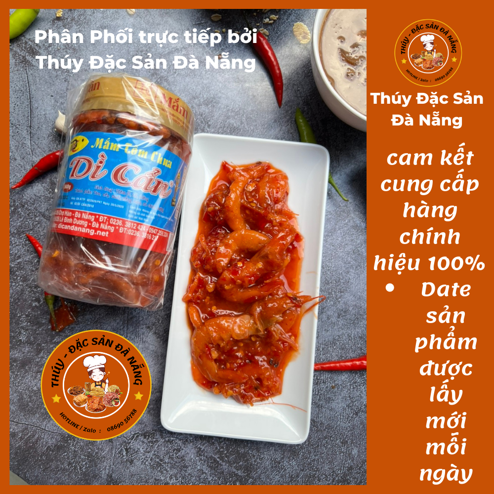 Mắm Tôm Chua Dì Cẩn Đà Nẵng hũ 500gr