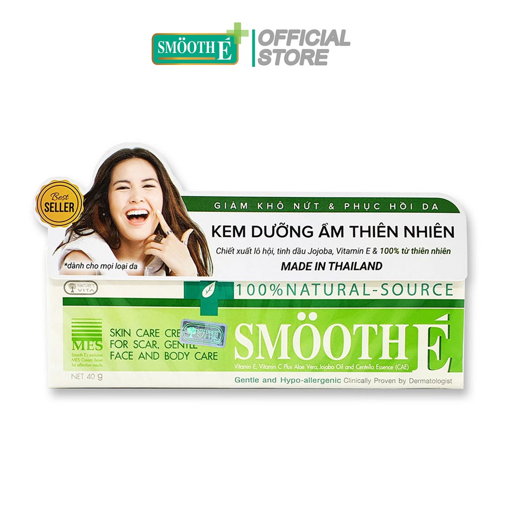 Smooth E - Kem Dưỡng Ẩm Mờ Thâm Mụn Cream 100% Natural - Source