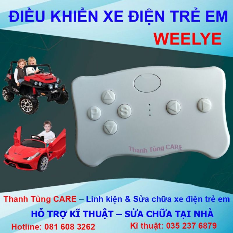 ❤ Điều khiển ô tô điện trẻ em Wellye cho xe Nel803, Nel903, S2388, S2588, S9088...