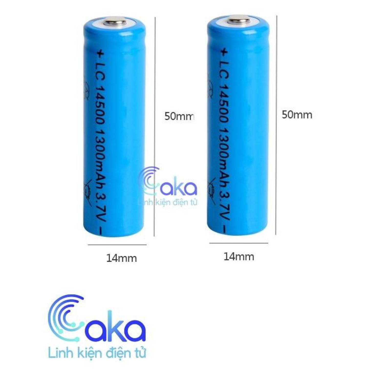 Pin sạc 14500 3.7v size aa dung lượng 1200 mah pin xe đồ chơi