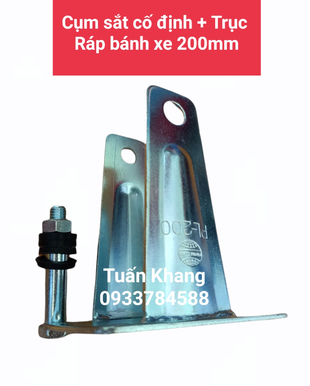 Cụm sắt không bánh xe + Trục