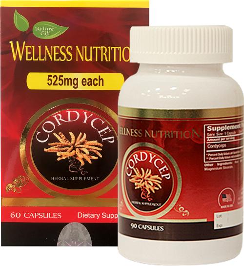 Combo 2 hộp Đông Trùng Hạ Thảo Wellness Nutrition (30 viên/hộp)