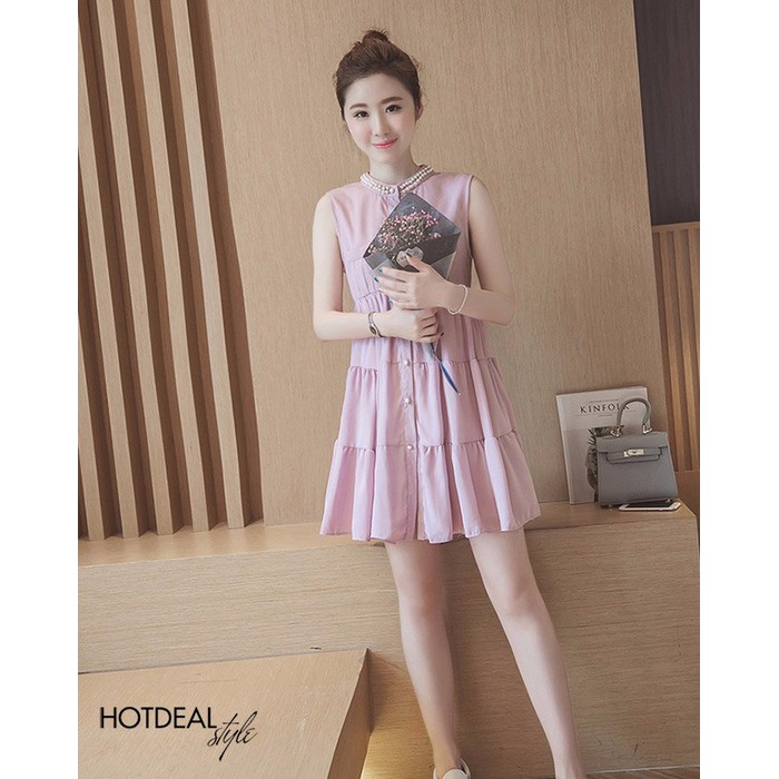 [HCM]Đầm xòe đính ngọc Phong Cách Hàn Quốc Cực Hot