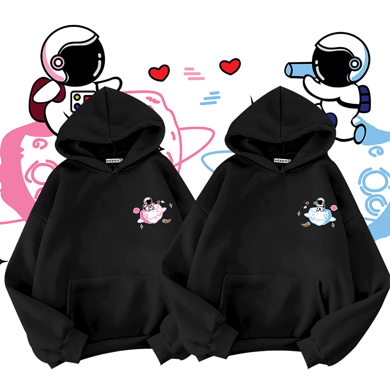 [Hoàn Tiền 15%] Áo Hoodie UNISEX in logo đôi