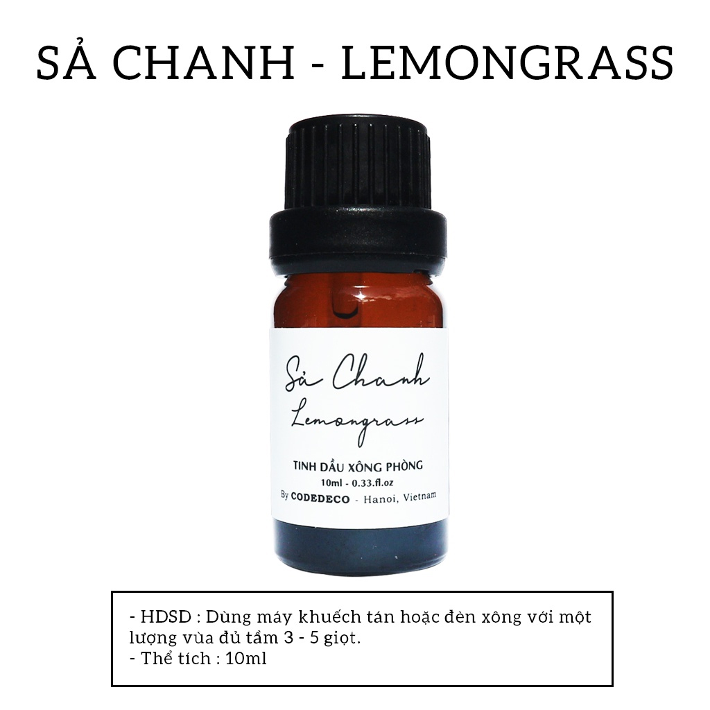 Tinh dầu khuếch tán Code Deco Sả Chanh 10ml