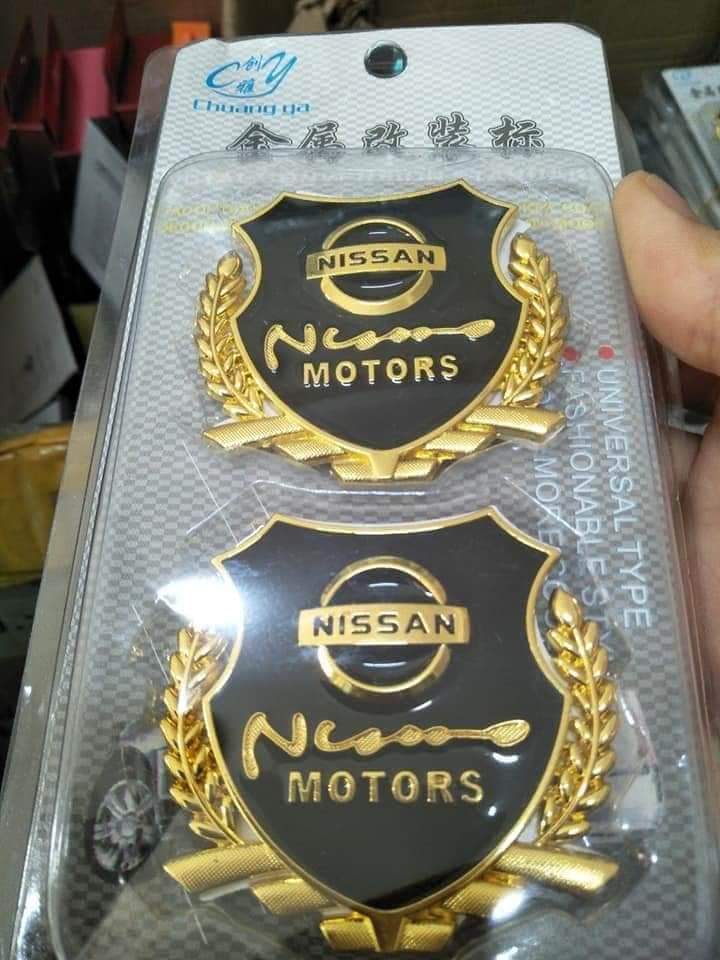 Logo bông lúa LOGO xe giá BỘ 2 CHIẾC trang trí ô tô
