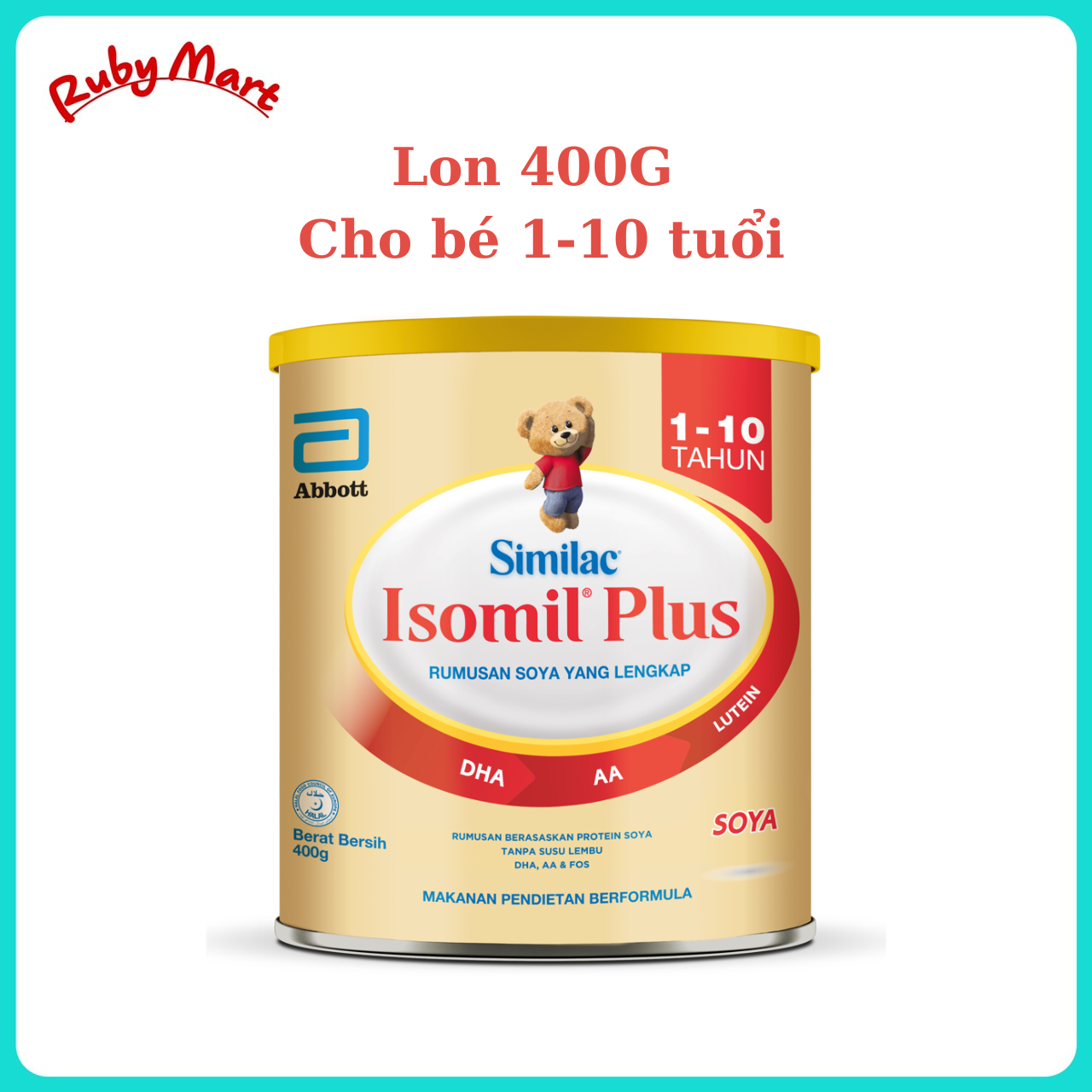 SỮA CÔNG THỨC SIMILAC ISOMIL VÀ ISOMIL PLUS 400G - ĐẠM ĐẬU NÀNH