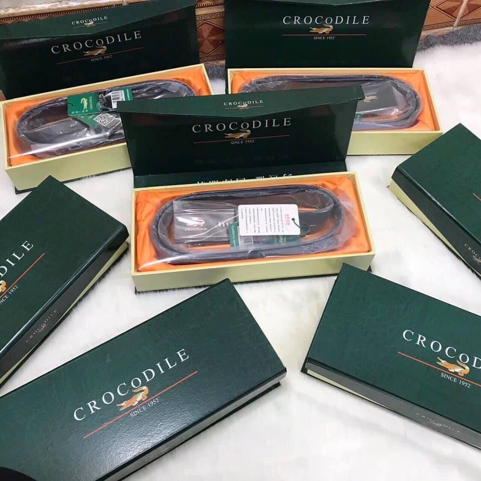 [Full Box] Thắt lưng nam da khóa tự động CroCoDiLe cao cấp