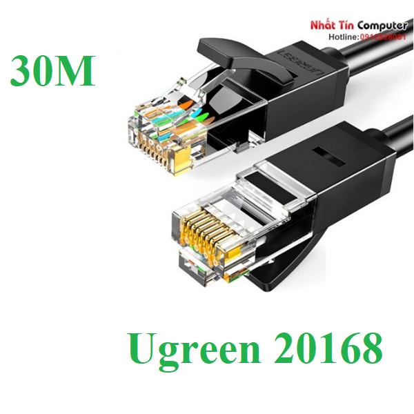 Cáp mạng đúc sẵn cat6 utp 26awg tròn ugreen cao cấp chính hãng - phân phối chính hãng