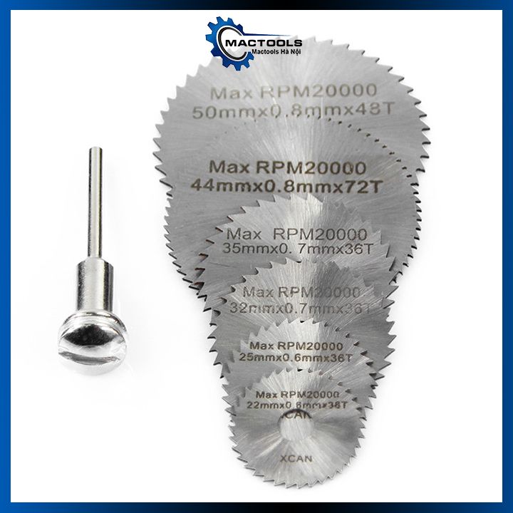 Bộ lưỡi cắt đa năng 7 món ( 6 lưỡi cắt và 1 trục cắt 3.2mm) chất lượng cao