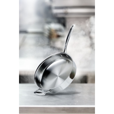 Chảo inox sâu lòng Scanpan Impact dùng bếp từ 28cm, thiết kế đáy 3 lớp, inox 18/10 siêu bền, an toàn cho sức khỏe - 71102800