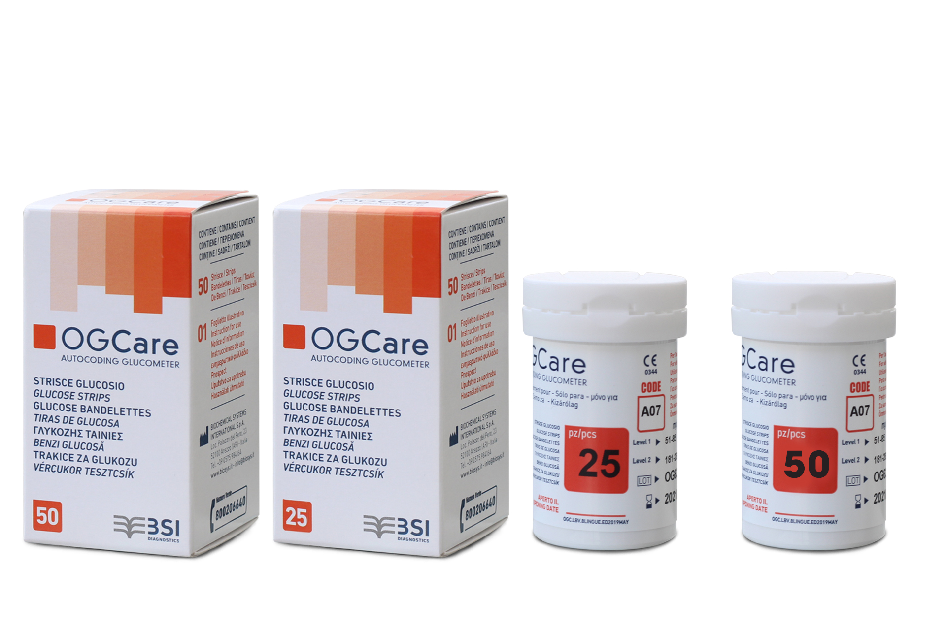 [HCM]Que Thử Đường Huyết Dùng Cho Máy OGCARE (Hộp 50 Que)