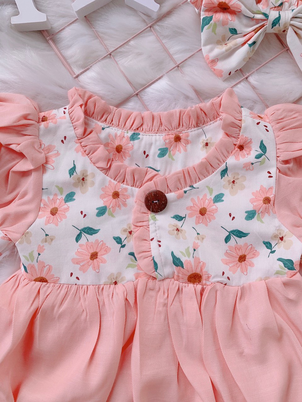 [ CÓ QUÀ TẶNG 🎁] Body áo liền quần cho bé đầy tháng, thôi nôi