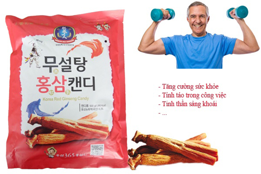 KẸO SÂM KHÔNG ĐƯỜNG HÀN QUỐC 365 (500g)