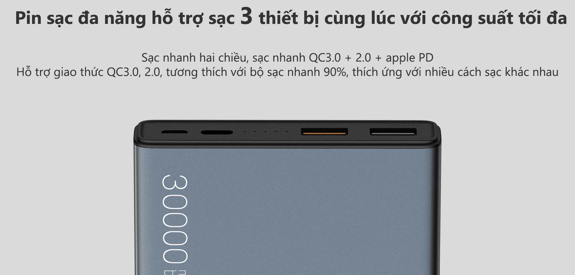 Pin Sạc Dự Phòng Eloop E29 30.000mAh - Hãng Phân Phối Chính Thức