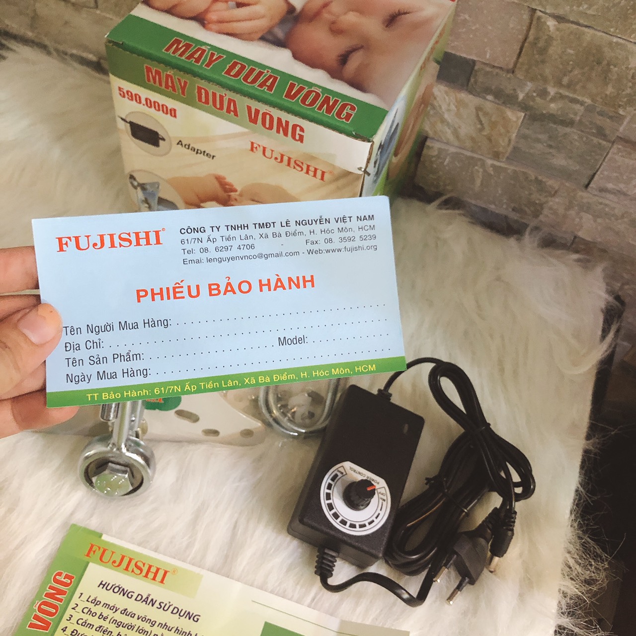 Máy đưa võng em bé tự động Fujishi VA019