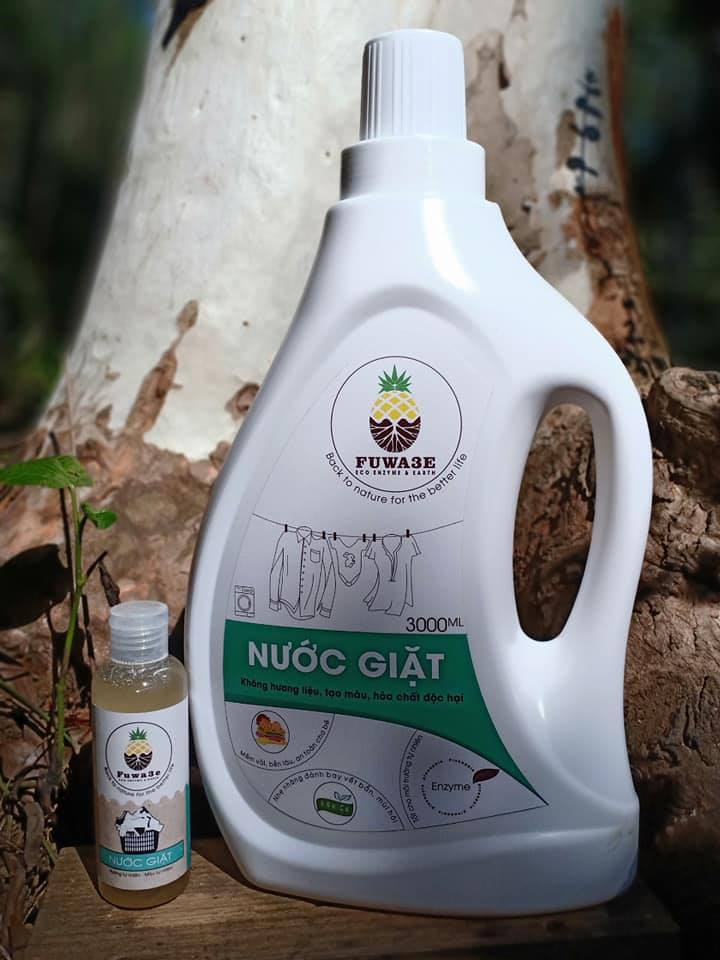 Nước giặt enzym sinh học Fuwa3e 3000ml ( an toàn với trẻ em , tốt cho môi trường)