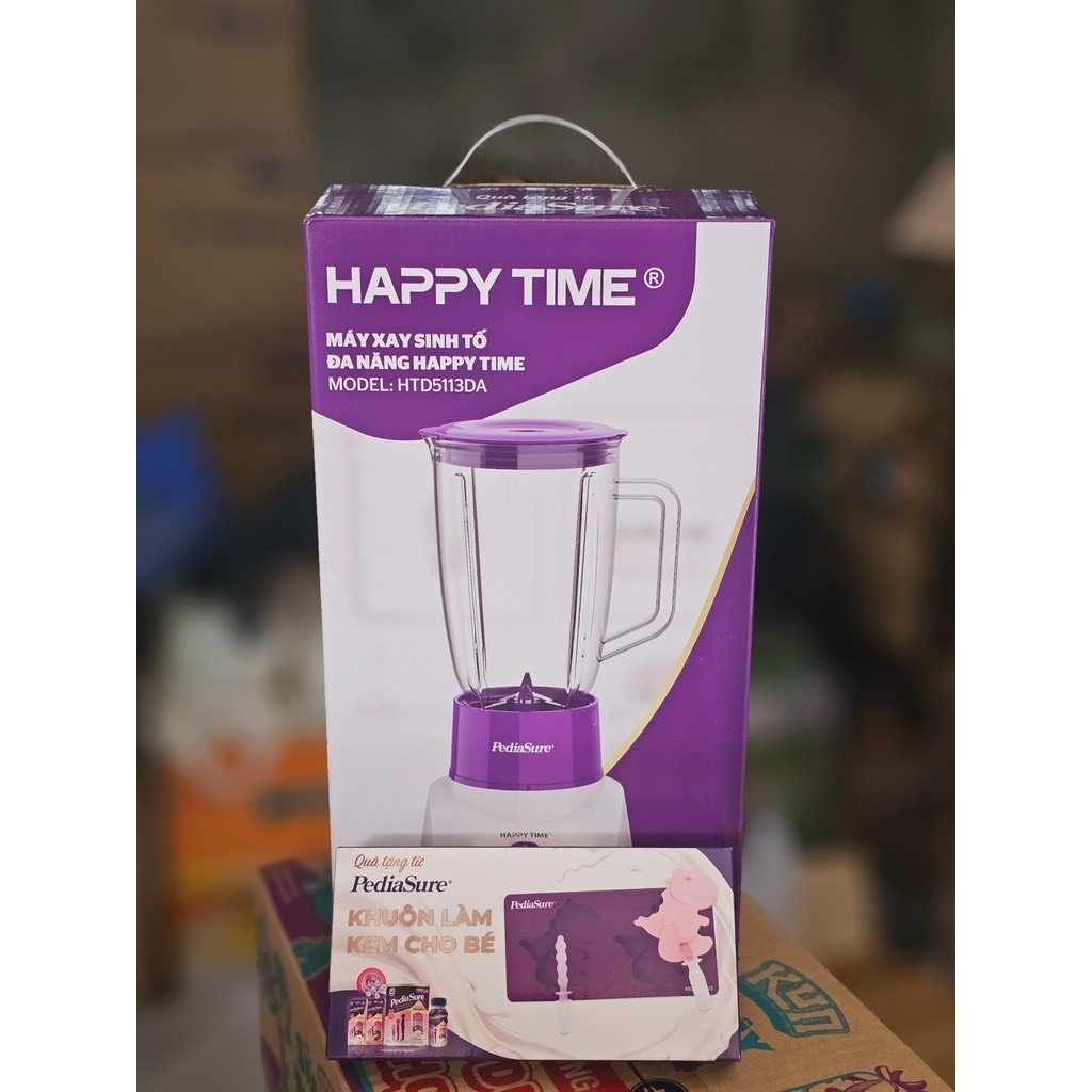 Máy xay sinh tố HAPPY TIME HTD5113DA, gọn nhẹ, dễ dàng vêh sinh