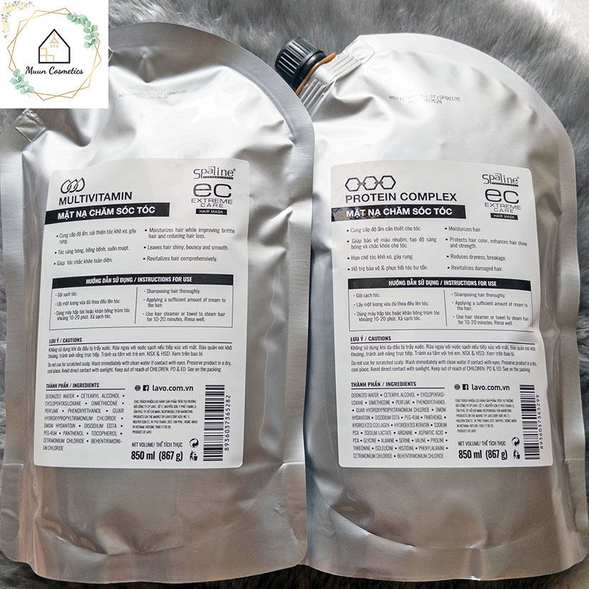 Hấp Dầu Ủ Tóc Phục Hồi Hư Tổn Spaline 1000ml