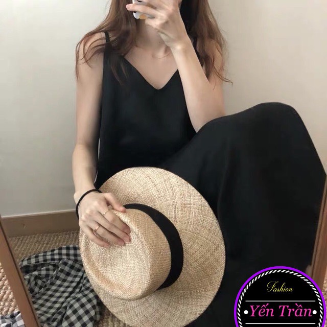 [Yến Trần] Váy 2 Dây Chất Đũi Mềm Hàng Chuẩn Đủ Size