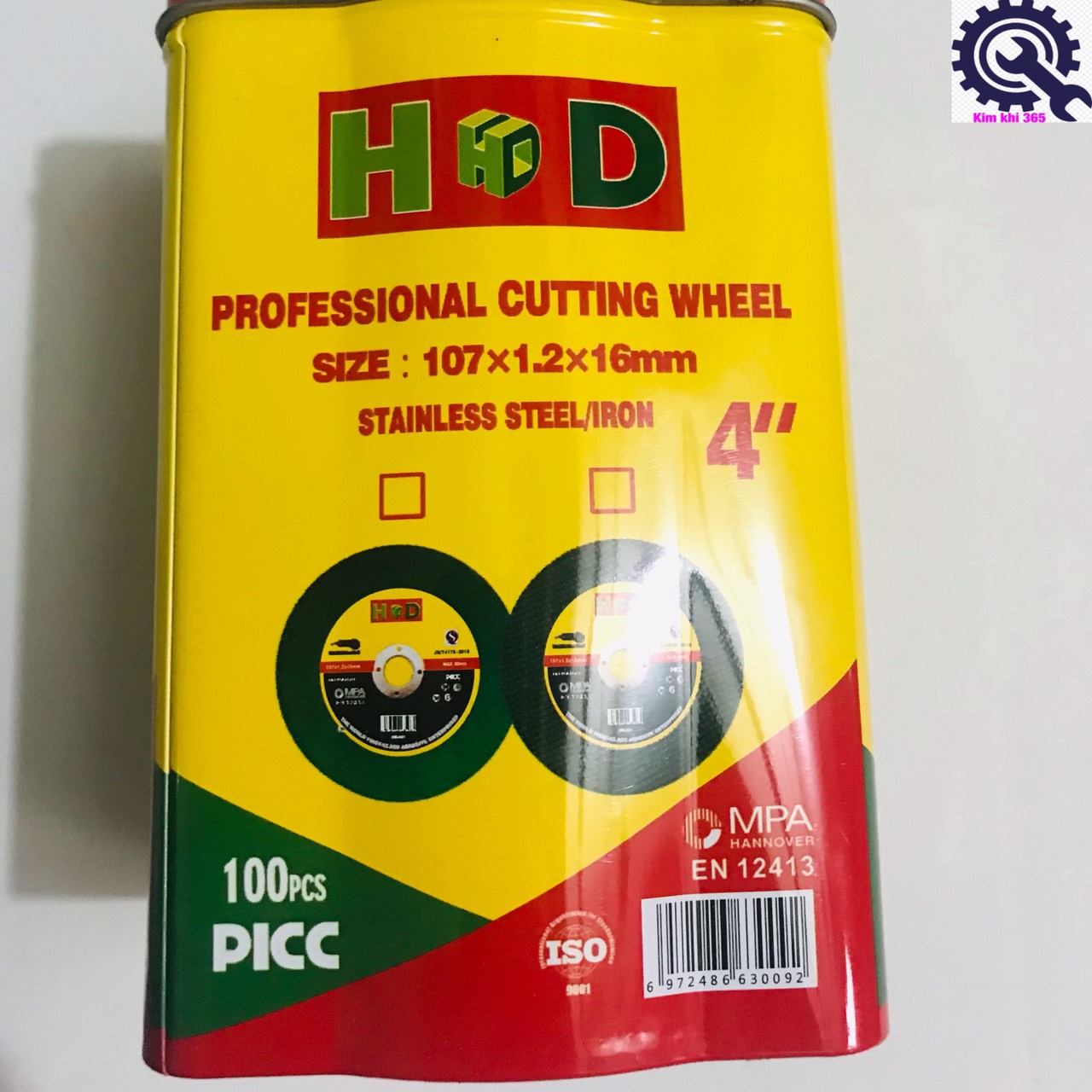 Đá cắt inox HD, lưỡi cắt sắt, lưỡi cắt inox(110mm)
