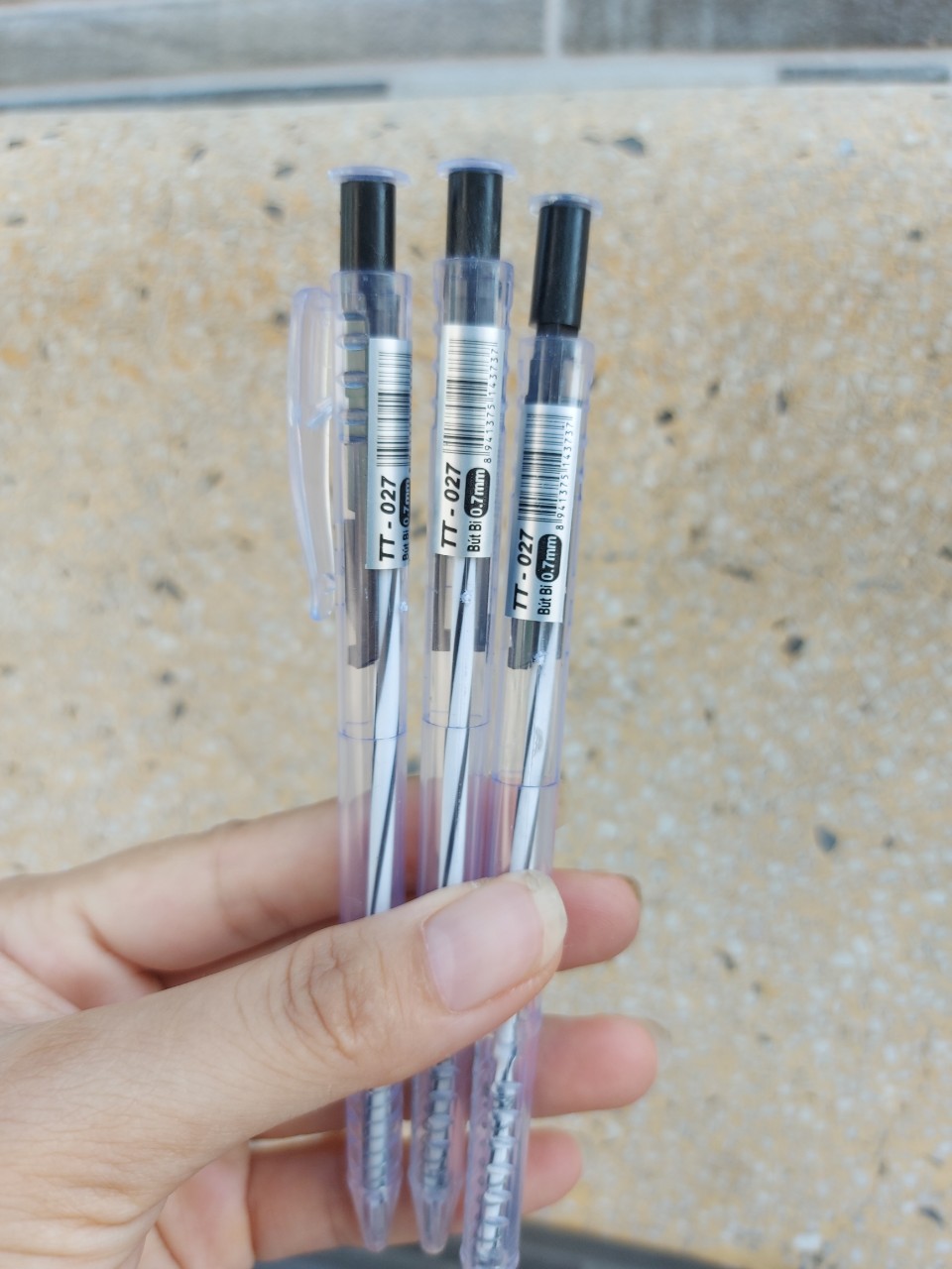 Set 10 bút bi TT-027 mực đen
