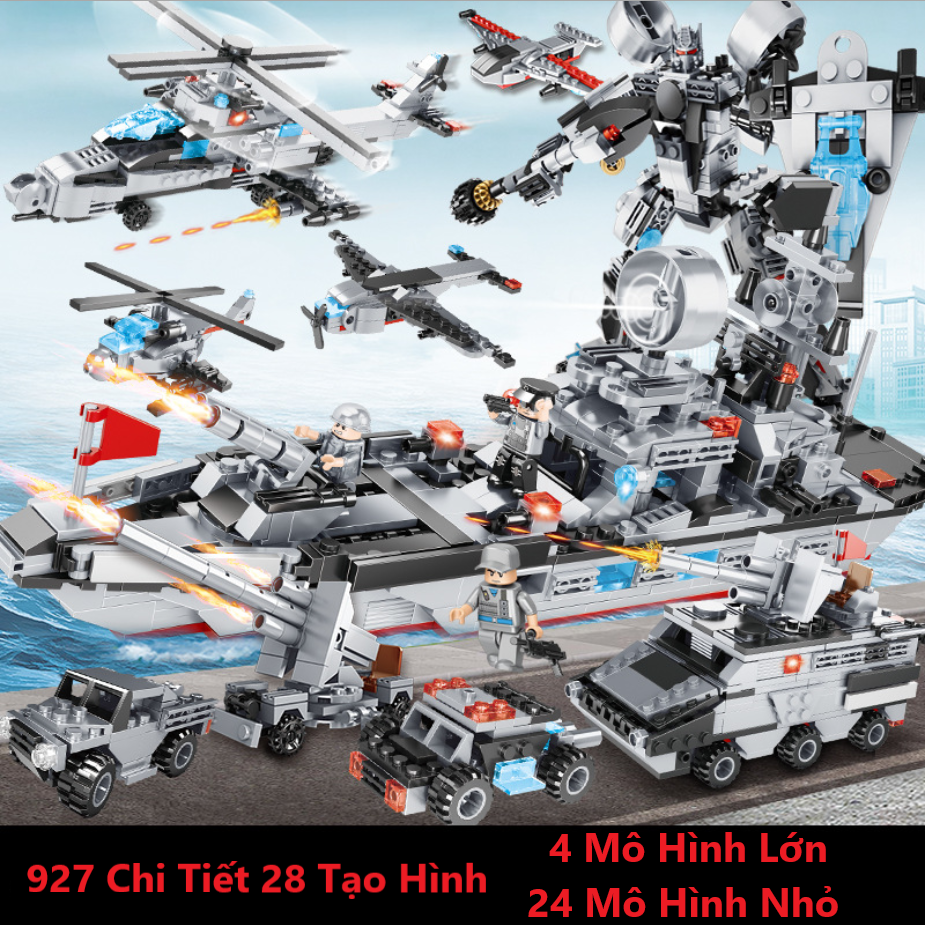 Bộ Đồ Chơi Xếp Hình Lego Chiến Hạm, Lego ROBOT, Lego Máy Bay