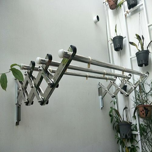 Giàn phơi gắn tường INOX 2m Loại dày