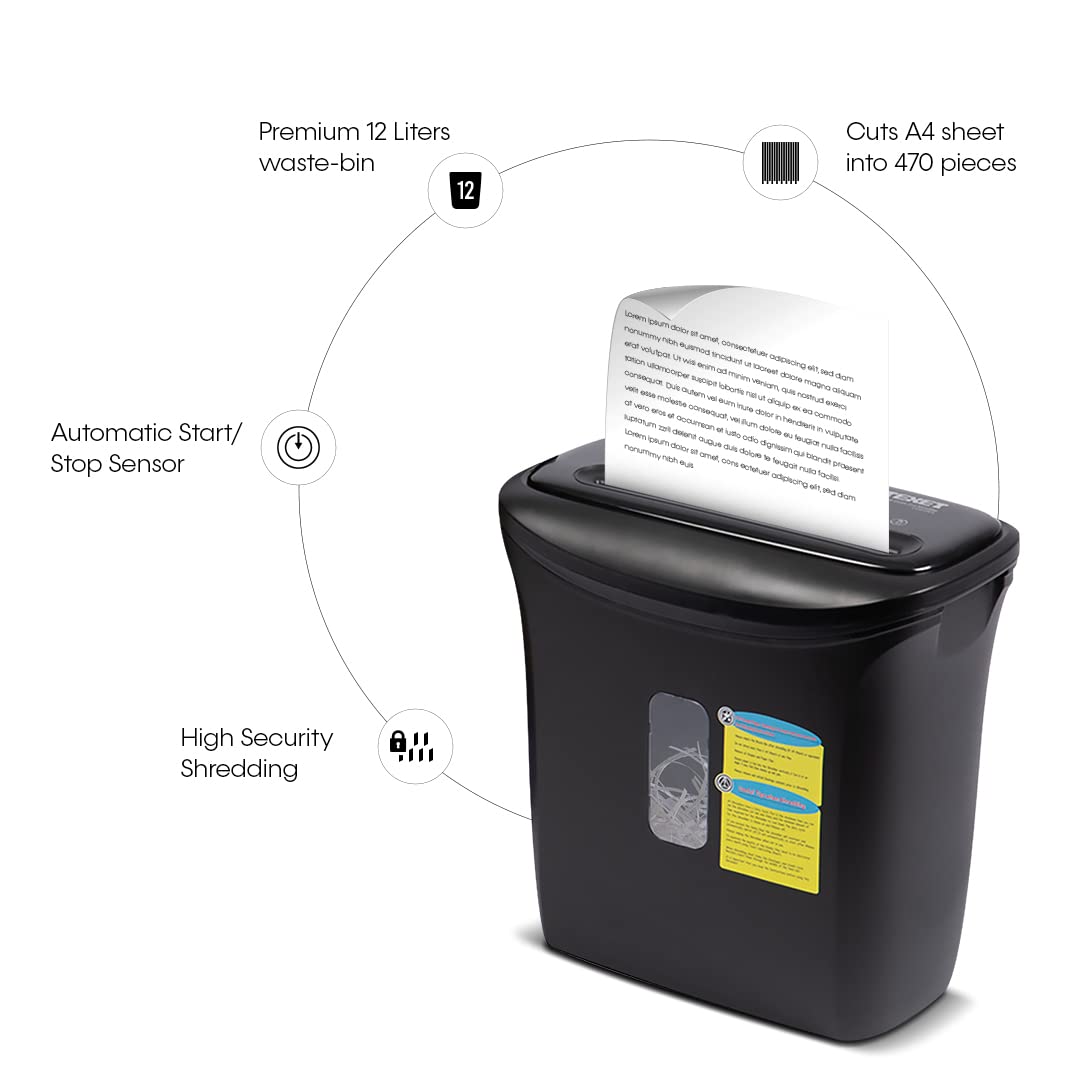 Máy hủy giấy 12L cao cấp TEXET CC612EX ( Model 2022)