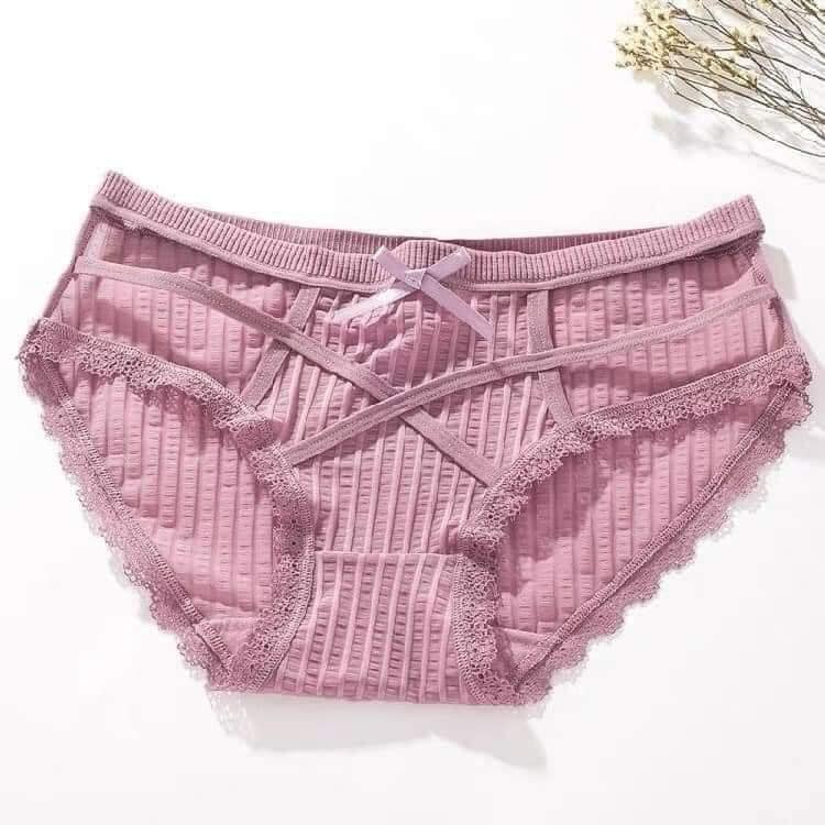 SÉT 5 QUẦN LÓT DÂY ĐAN COTTON CHÁT LƯỢNG CAO