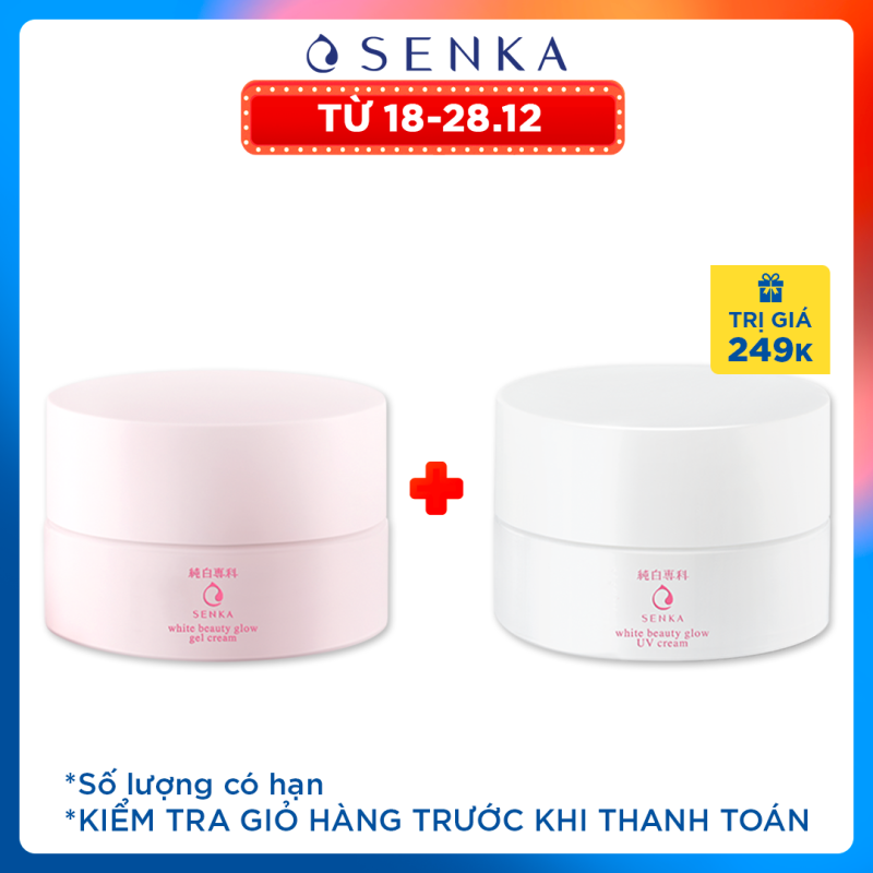 Kem dưỡng trắng da ban đêm Senka White Beauty Glow Gel Cream 50g giá rẻ