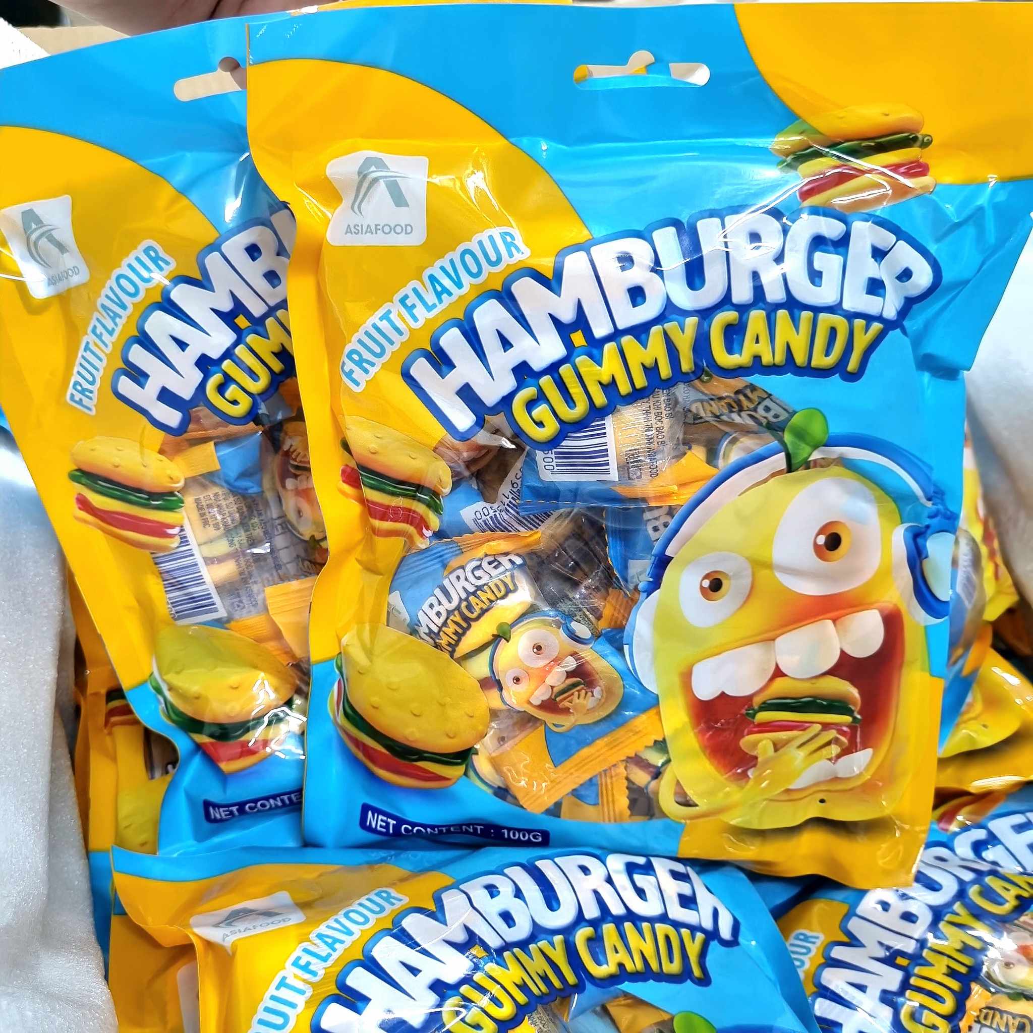 KẸO DẺO HAMBURGER GUMMY CANDY 100g CHO BÉ SIÊU CUTE
