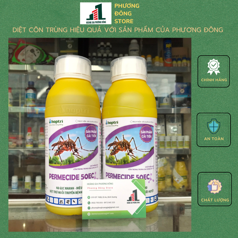 Thuốc diệt muỗi và côn trùng Permecide 50EC -Chai 1 lít