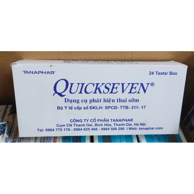 Que Thử Thai Quickseven, Quicktana 1 Hộp 1 Que