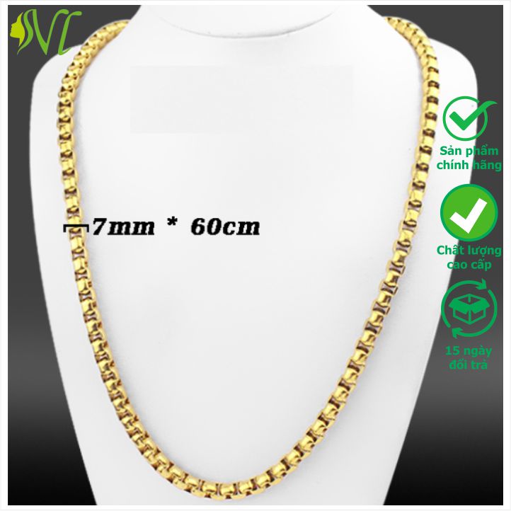 Dây chuyền nam đẹp nam dây chuyền nam đẹp ngầu mạ vàng 24k không đen không gỉ xài nước tốt Người Đẹp Vì Lụa