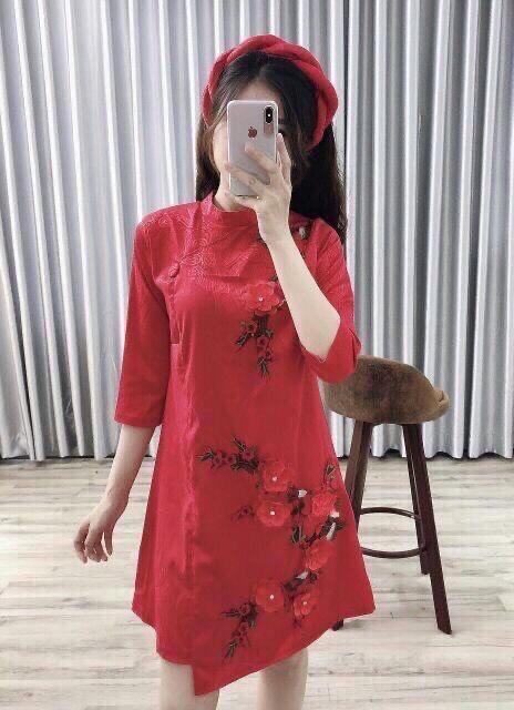 Áo dài cách tân (kèm mấn)