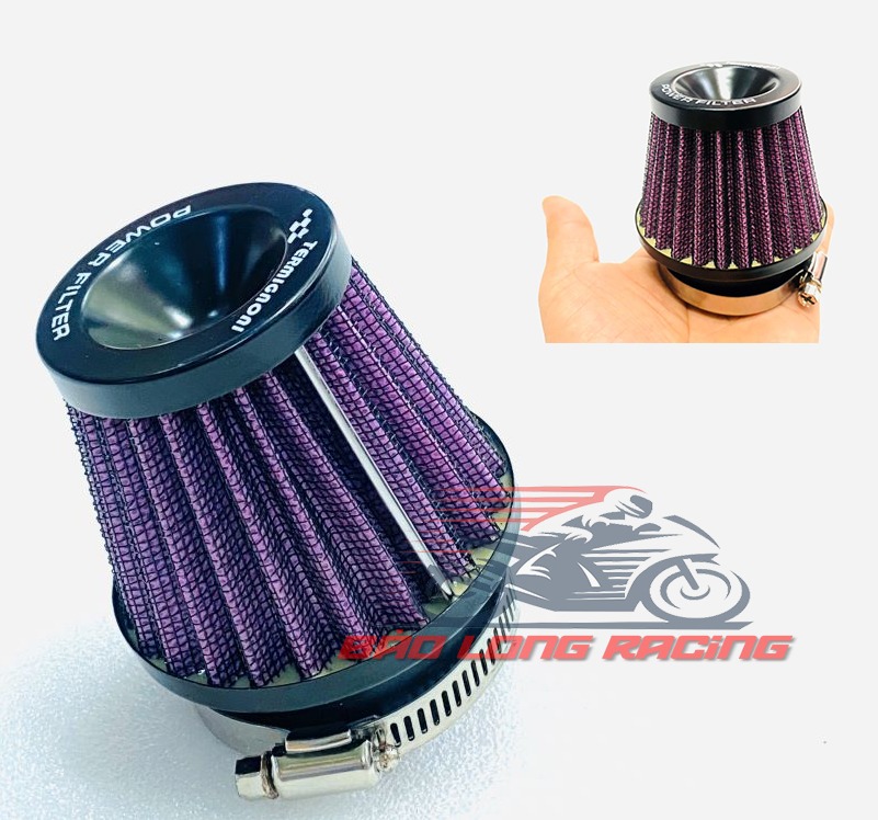 Pô E bánh Ú tăng tốc kiểu KN gắn xe máy  Sirius,Exciter,Winner,Sonic,Wave,Dream.....tặng kèm vòng cao su gắn nhiều loại Bình Xăng