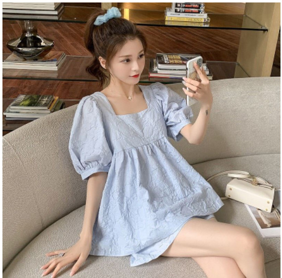 Set babydoll bầu đũi xốp hàn nhăn(kèm ảnh thật ở cuối)