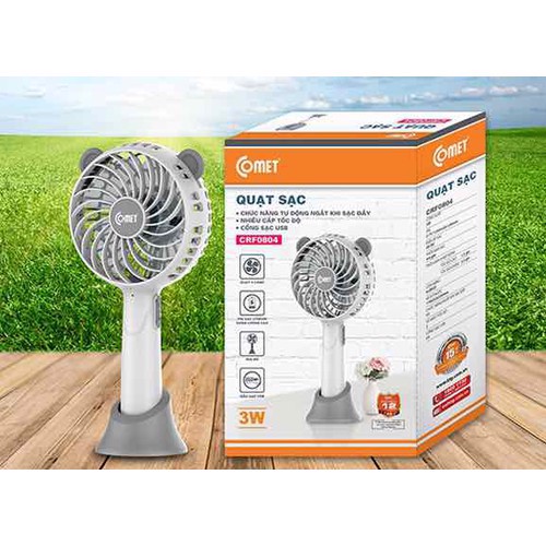 Quạt Sạc cầm tay Comet CRF0804 (Cái)
