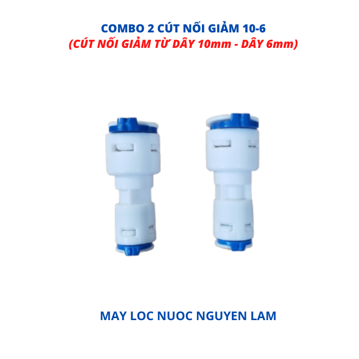 Cút Nối Giảm 10-6 -(Cút Chuyển Đổi Từ Dây 10mm Xuống Dây 6mm)