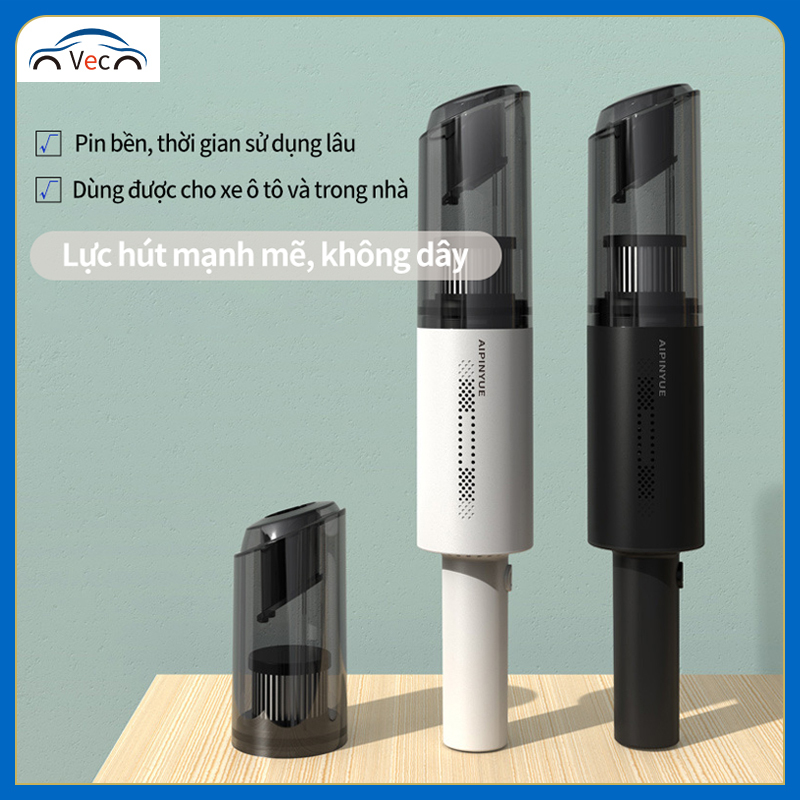 Máy hút bụi mini cầm tay không dây, máy hút bụi cầm tay có đèn, máy hút bụi mini xe ô tô và trong nhà, máy hút, công suất lớn