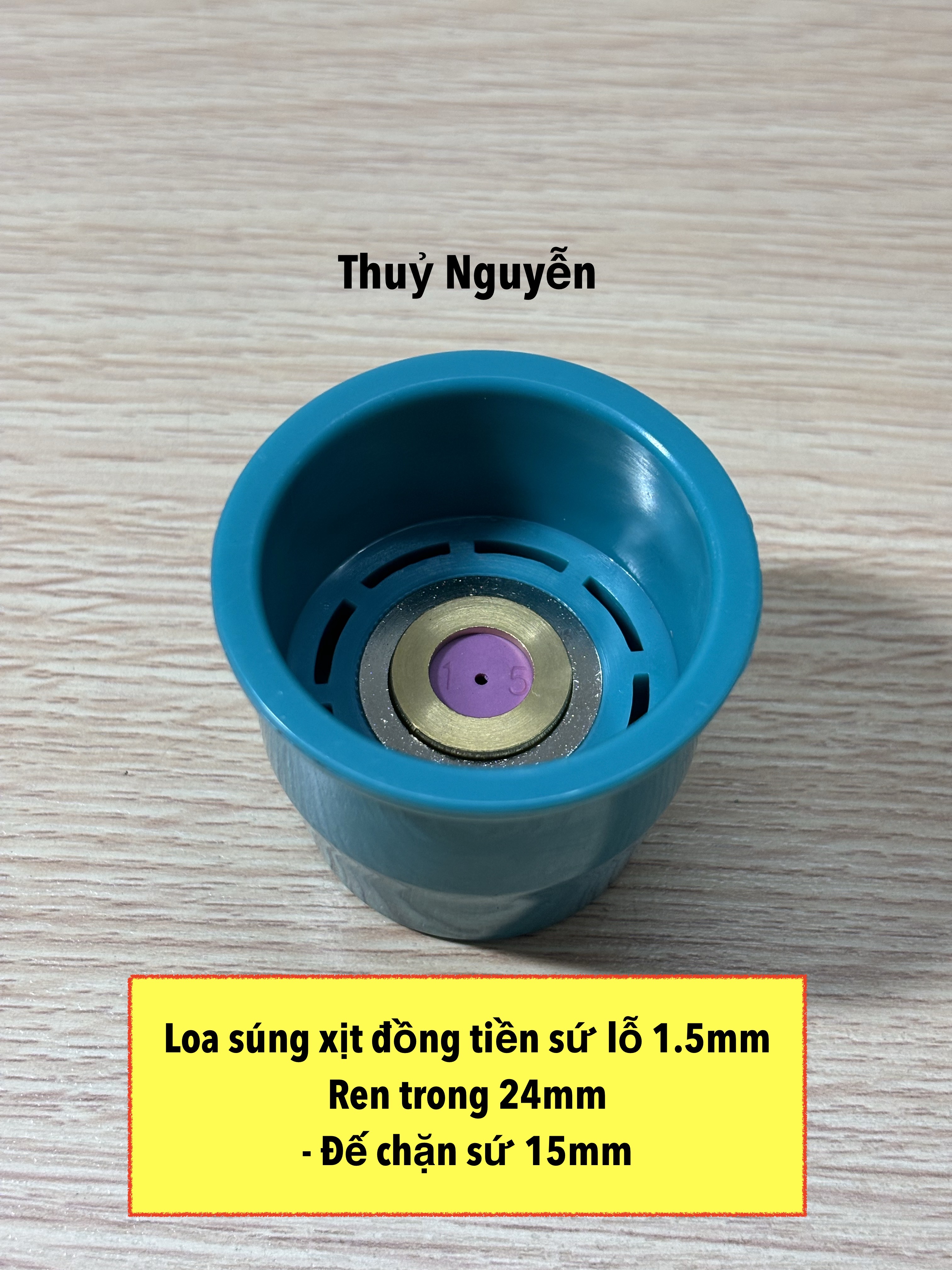 Loa súng xịt (đồng tiền sứ) lỗ 1.2 và 1.5mm